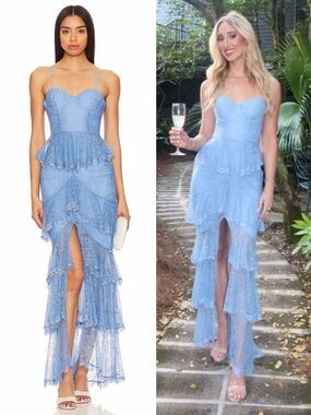 Majorelle Zelda Fitz Gown in Robins Egg Blue Size Medium NEW! New with tags!
